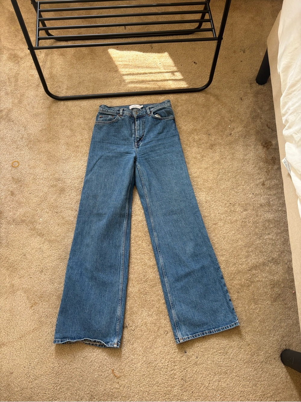 & Other Stories Medium Blue Wide-Leg Jeans